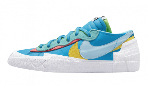 KAWS x sacai x Nike Blazer Low Neptune Blue Neptune Blue/Yellow-Green DM7901-400