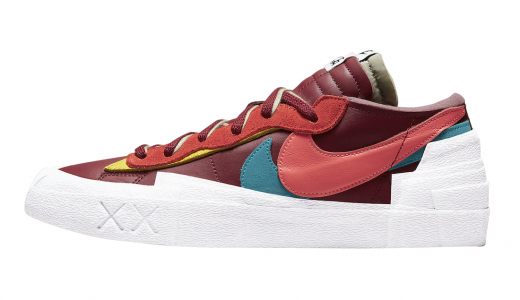 KAWS x sacai x Nike Blazer Low Team Red Team Red/Orange-Pink-Blue DM7901-600