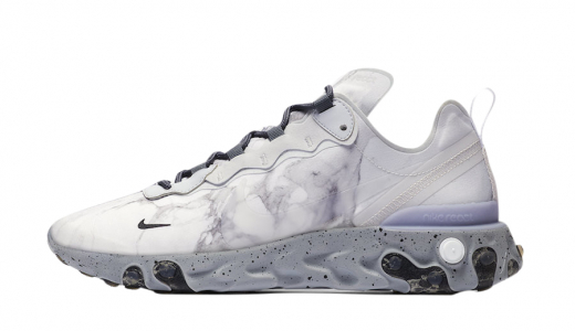 Kendrick Lamar x Nike React Element 55 Pure Platinum Pure Platinum/Clear-Wolf Grey-Black CJ3312-001