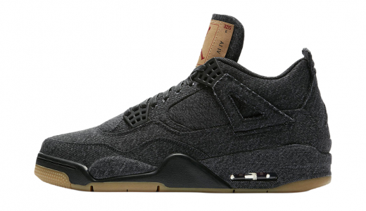 Levi&#x27;s x Air Jordan 4 Black Denim Black/Black AO2571-001