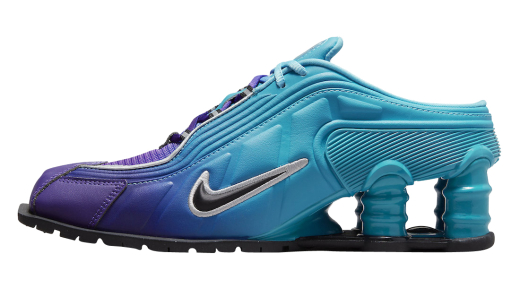 Martine Rose x Nike WMNS Shox MR 4 Scuba Blue Scuba Blue/Black-Metallic Silver DQ2401-400