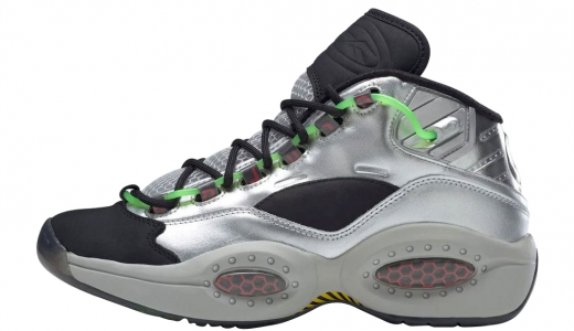 Minions x Reebok Question Mid Gru's Lab Silver Metallic/Black-Scarlet FW7548