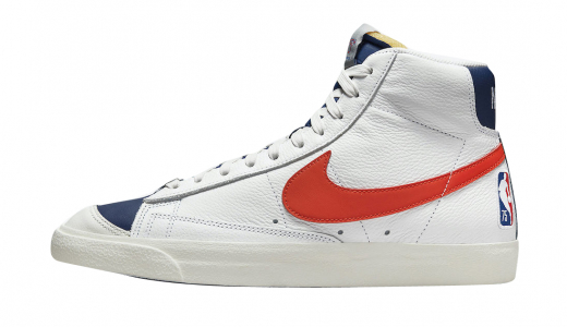 NBA x Nike Blazer Mid '77 EMB Knicks White/Orange-Blue Void-Sail DD8025-100