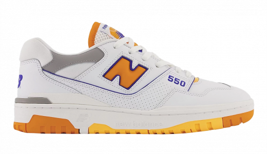 New Balance 550 Lakers Yellow White/Vibrant Orange BB550WTO