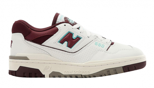 New Balance 550 White Burgundy Blue White/Burgundy-Blue BB550WBG