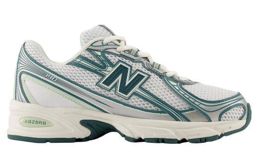 New Balance 740 White / Marsh Green White/Marsh Green/Sea Salt/Silver Metallic U740GR2