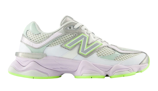 New Balance 9060 Silver Metallic White/Silver Metallic-Taro U9060AGT