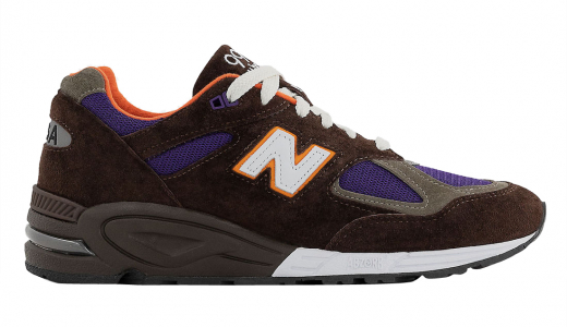 New Balance 990v2 Made in USA Brown Purple Brown/Purple-Orange M990BR2