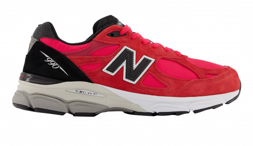 New Balance 990v3 Red Suede Red/Black M990PL3