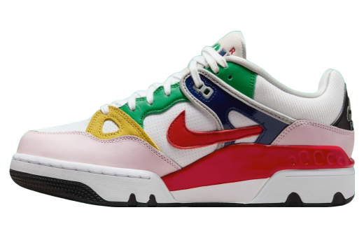 Nigo x Nike Air Force 3 Low White / University Red White/University Red-Tour Yellow-Pink Foam-Blue Void-Lucky Green FQ7012-100