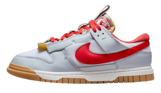 Nike Air Dunk Low Jumbo Pure Platinum Light Crimson White/Light Crimson-Pure Platinum-Sail-Gum Yellow DV0821-102