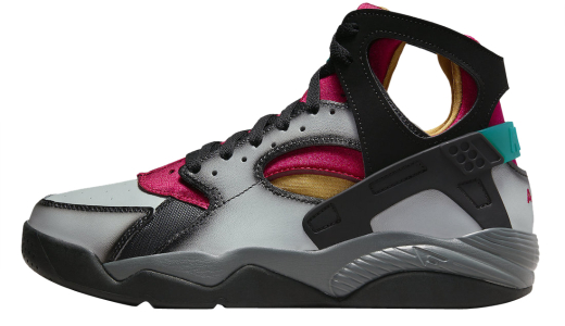 Nike Air Flight Huarache Bordeaux Airbrush Grey/Bordeaux-Laser Orange FD0189-001