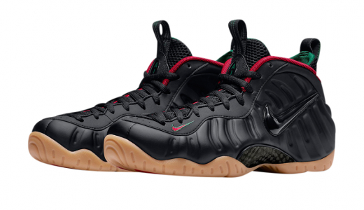 Nike Air Foamposite Pro - Gucci Black / Gorge Green - Metallic Gold - Gym Red 624041004