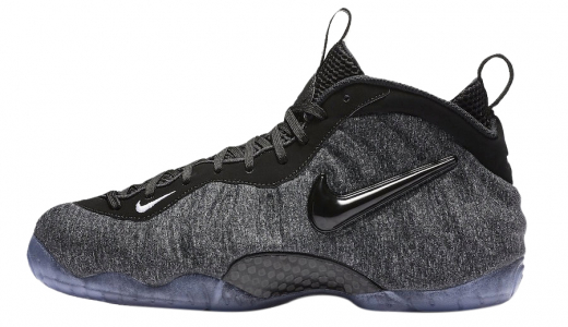 Nike Air Foamposite Pro Tech Fleece Dark Grey Heather/Black-Black 624041-007