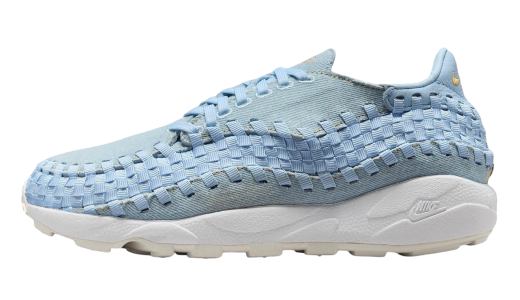 Nike Air Footscape Woven Washed Blue Denim Denim/Wheat Gold-Ice Blue-White-Summit White FV6103-400