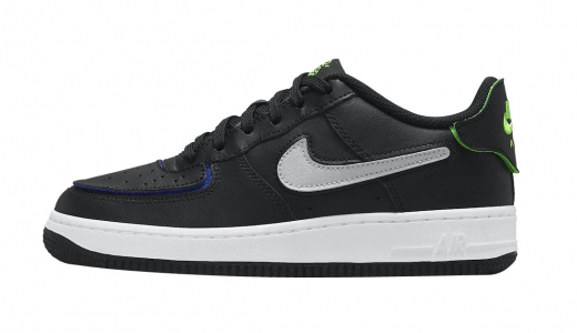 Nike Air Force 1/1 GS Black Black/Green-Blue DH7341-001