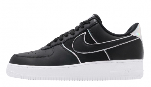 Nike Air Force 1 Low Black Iridescent Outline Black/Black-black AT6147001