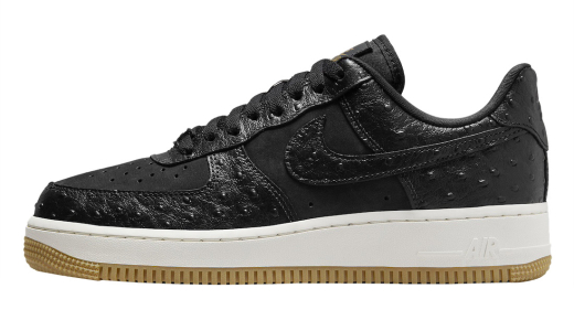 Nike Air Force 1 Low Black Ostrich Black/Sail-Gum Light Brown DZ2708-002