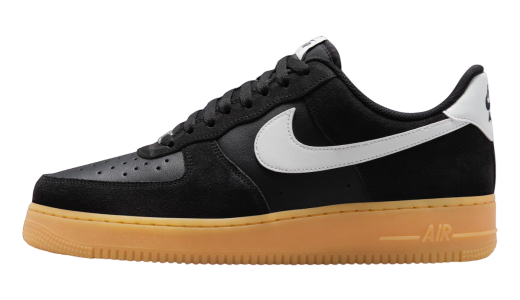 Nike Air Force 1 Low Black Suede Gum Black/Summit White-Gum Light Brown FQ8714-004