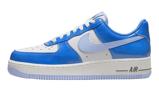 Nike Air Force 1 Low Blue Patent Racer Blue/White-Ice Blue-Black-Sail FJ4801-400