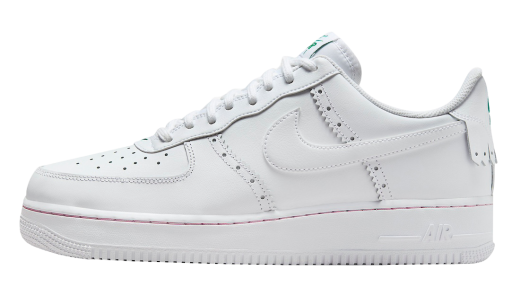 Nike Air Force 1 Low Brogue White White/White-Medium Soft Pink-Malachite HF1937-100