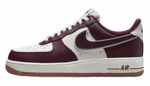 Nike Air Force 1 Low College Pack Maroon White/Maroon DQ7659-102