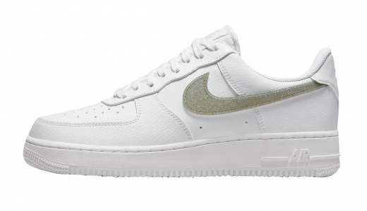 Nike Air Force 1 Low Glitter Swoosh Gold White/Gold DH4407-101