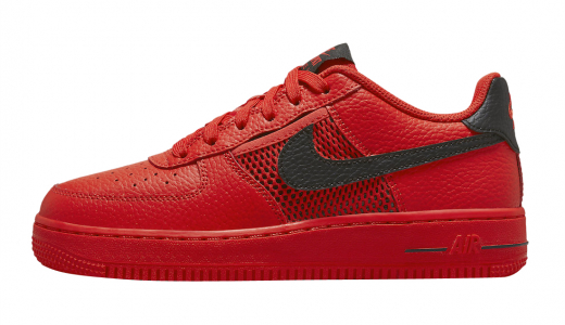 Nike Air Force 1 Low GS Mesh Pocket Red Black Red/Black DH9596-600