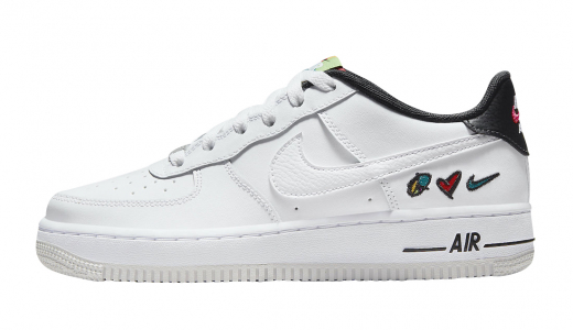 Nike Air Force 1 Low GS Peace, Love, Swoosh White/Multicolor DM8154100