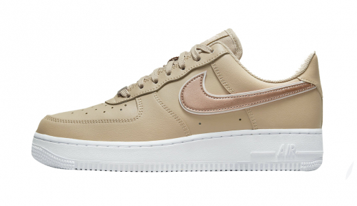 Nike Air Force 1 Low Hemp Hemp/Metallic Rose Gold-Light Soft Pink DD1523-200