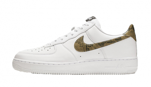 Nike Air Force 1 Low Ivory Snake White/Elemental Gold-Dark Hazel-Black AO1635-100