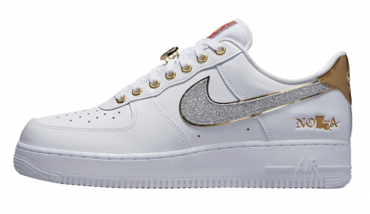 Nike Air Force 1 Low NOLA White/Multi-Color-Metallic Gold-University Red DZ5425-100