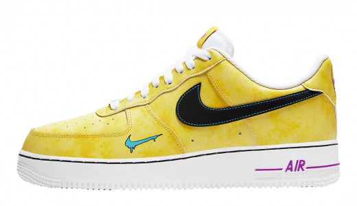 Nike Air Force 1 Low Peace Love &amp; Basketball Speed Yellow/Black-Laser Blue DC1416-700