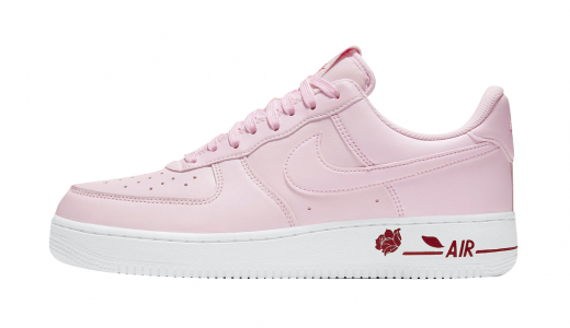 Nike Air Force 1 Low Pink Rose Pink Foam/White-University Red-Pine Green CU6312-600