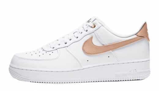 Nike Air Force 1 Low Premium White Vachetta Tan White/Black/Metallic Gold-Vachetta Tan CU6675-100