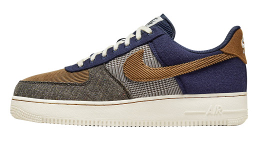 Nike Air Force 1 Low PRM Midnight Navy Ale Brown Midnight Navy/Ale Brown-Pale Ivory FQ8744-410