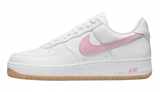 Nike Air Force 1 Low Since 82 White Pink White/Pink-Gum Yellow-Metallic Gold DM0576-101