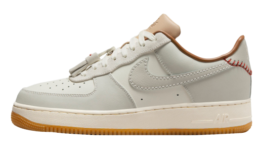 Nike Air Force 1 Low Tassels Light Bone Light Bone/Sail-Light British Tan-Gum Yellow HF5697-001