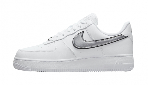 Nike Air Force 1 Low White Metallic Silver White/Metallic Silver-Black DD1523-100