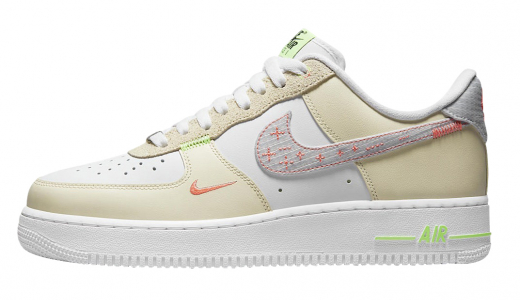 Nike Air Force 1 Low White Tan Neon White/Tan-Neon FB1852-111