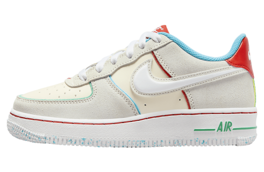 Nike Air Force 1 LV8 2 BG Pale Ivory / White Pale Ivory/White-picante Red FQ8350110