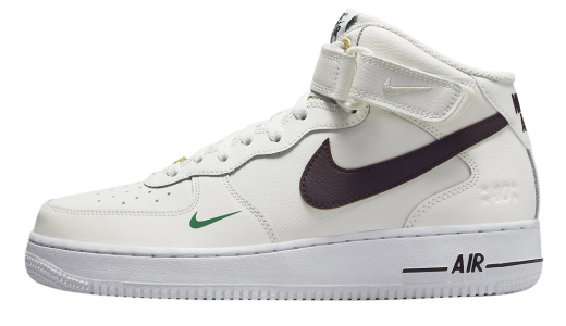 Nike Air Force 1 Mid 40th Anniversary Sail Brown Basalt Sail/Brown Basalt-Malachite-White DR9513-100