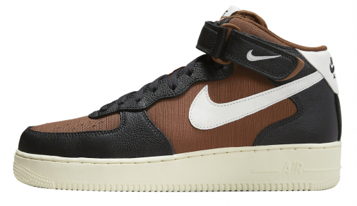 Nike Air Force 1 Mid Certified Fresh Off-Noir Pecan Brown/Black-White DQ8766-001