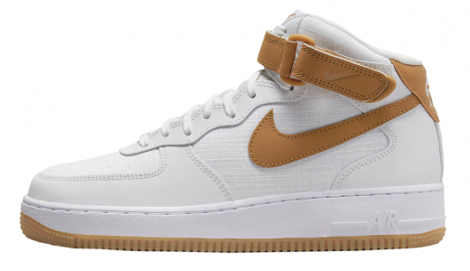 Nike Air Force 1 Mid Desert Ochre Summit White/Desert Ochre-White-Gum Medium Brown DD9625-102