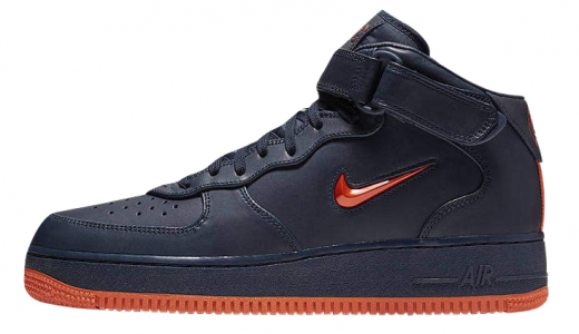 Nike Air Force 1 Mid NYC Finest Obsidian/Brilliant Orange AO1639-400