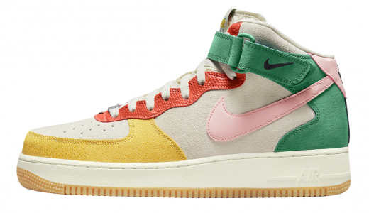 Nike Air Force 1 Mid Vivid Sulfur Rush Orange Coconut Milk/Bleached Coral-Vivid Sulfur DR0158-100