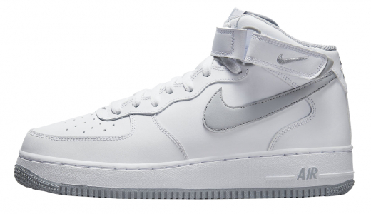 Nike Air Force 1 Mid White Wolf Grey White/Wolf Grey-White DV0806-100