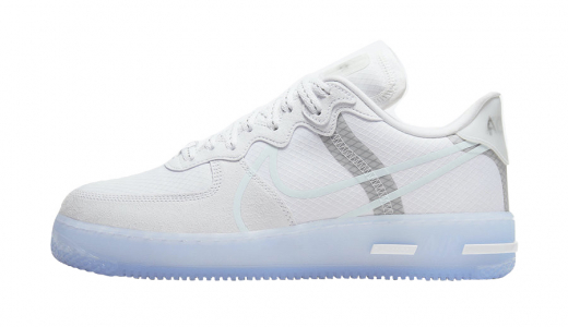 Nike Air Force 1 React White Ice White/Light Bone-Sail-Rush Coral CQ8879-100