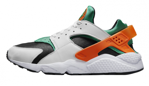 Nike Air Huarache Miami Hurricanes White/Safety Orange-Stadium Green-Black DD1068-111