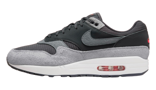 Nike Air Max 1 '87 PRM Dark Smoke Grey Dark Smoke Grey/Flash Crimson-Summit White-Black HJ9292-070